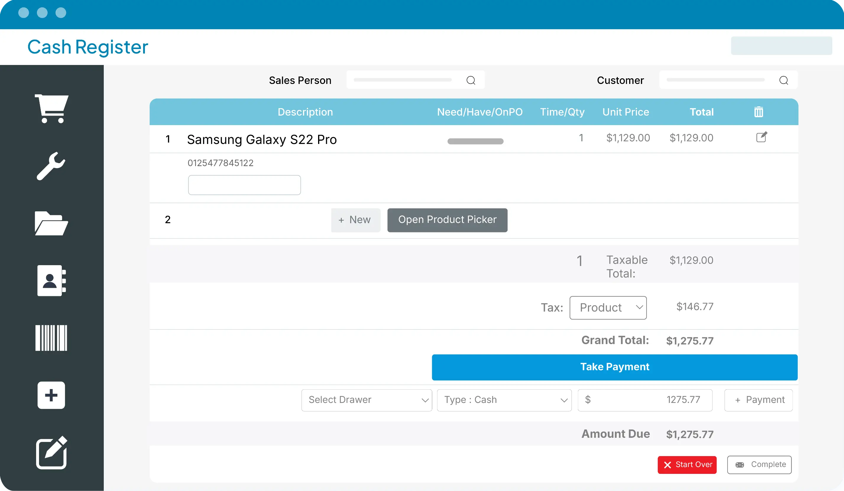 Process sales quickly, generate invoices, and manage customer transactions seamlessly.